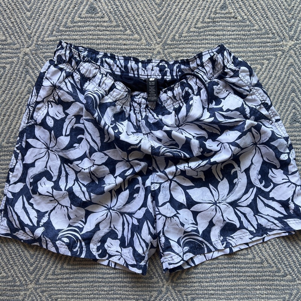 OP‎ Board/Swim Short - XL - Blue/White Floral Pattern